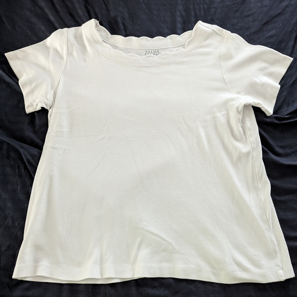 Salon Studio Scalloped Shirt